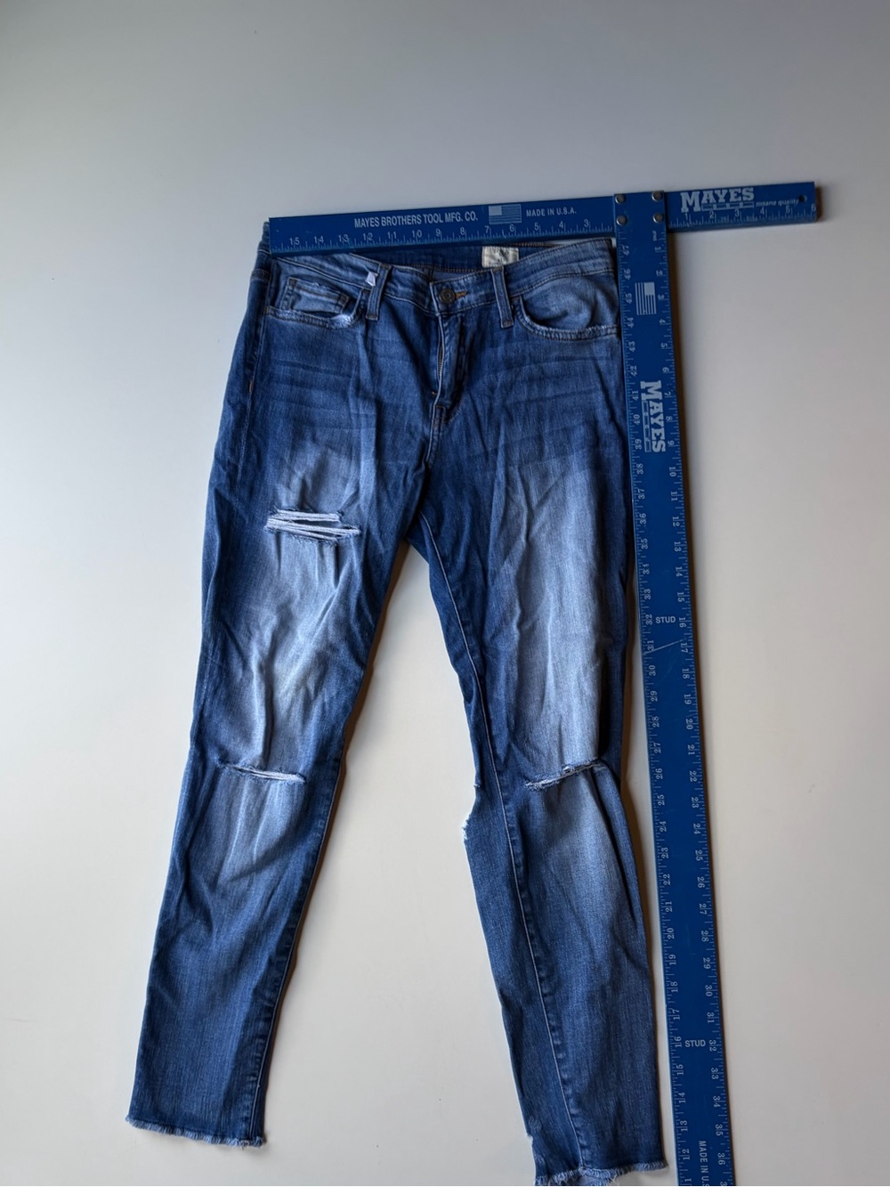 Bec & Bridge Distressed Indigo Skinny Jeans